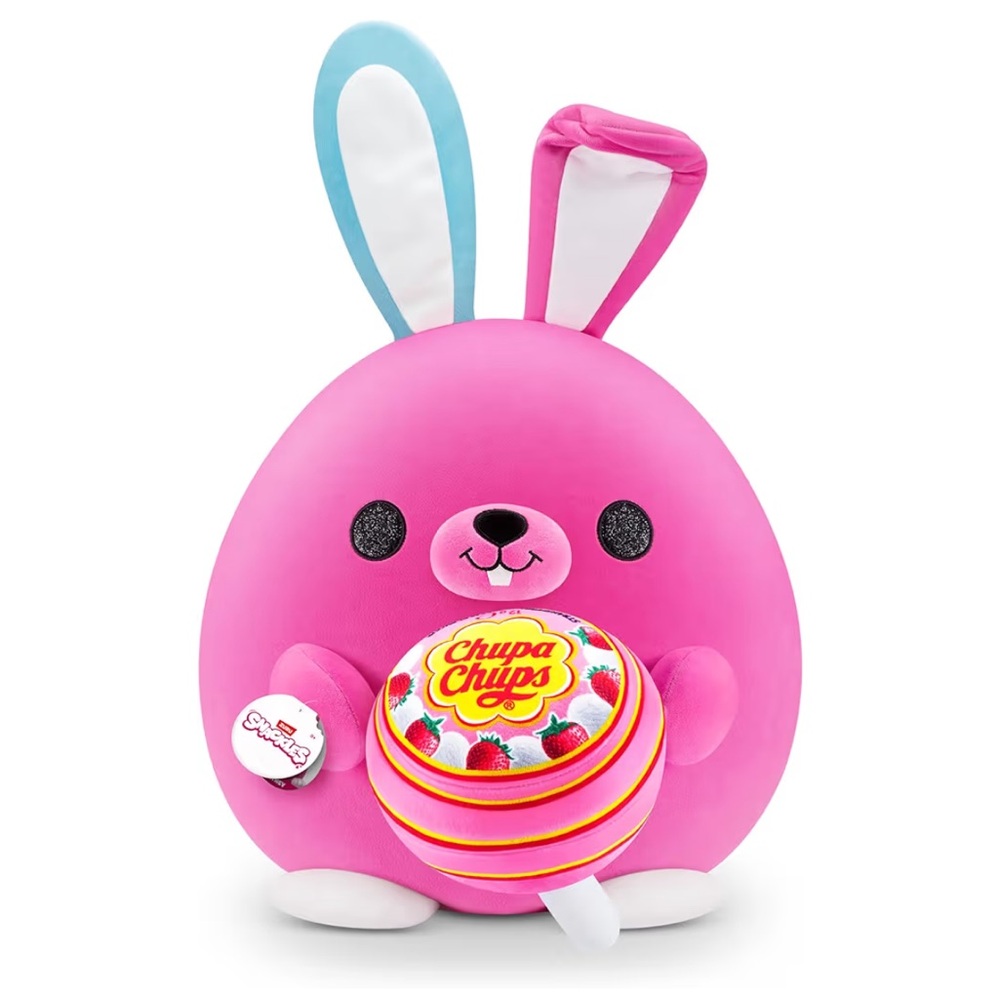 Snackles Chupa Chups Pink Bunny Plush Toy 14 Inch Kids Gift Toy